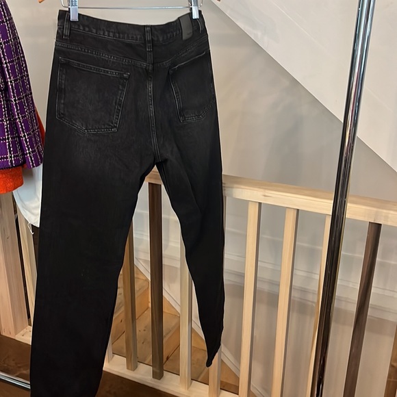 Brand New (WOT) Massimo Dutti Wide Leg Black Jeans - Picture 3 of 4